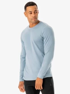 Limitless Long Sleeve T-Shirt - Ice Blue -Ryderwear limitless long sleeve t shirt ice blue clothing ryderwear 386488 1080x