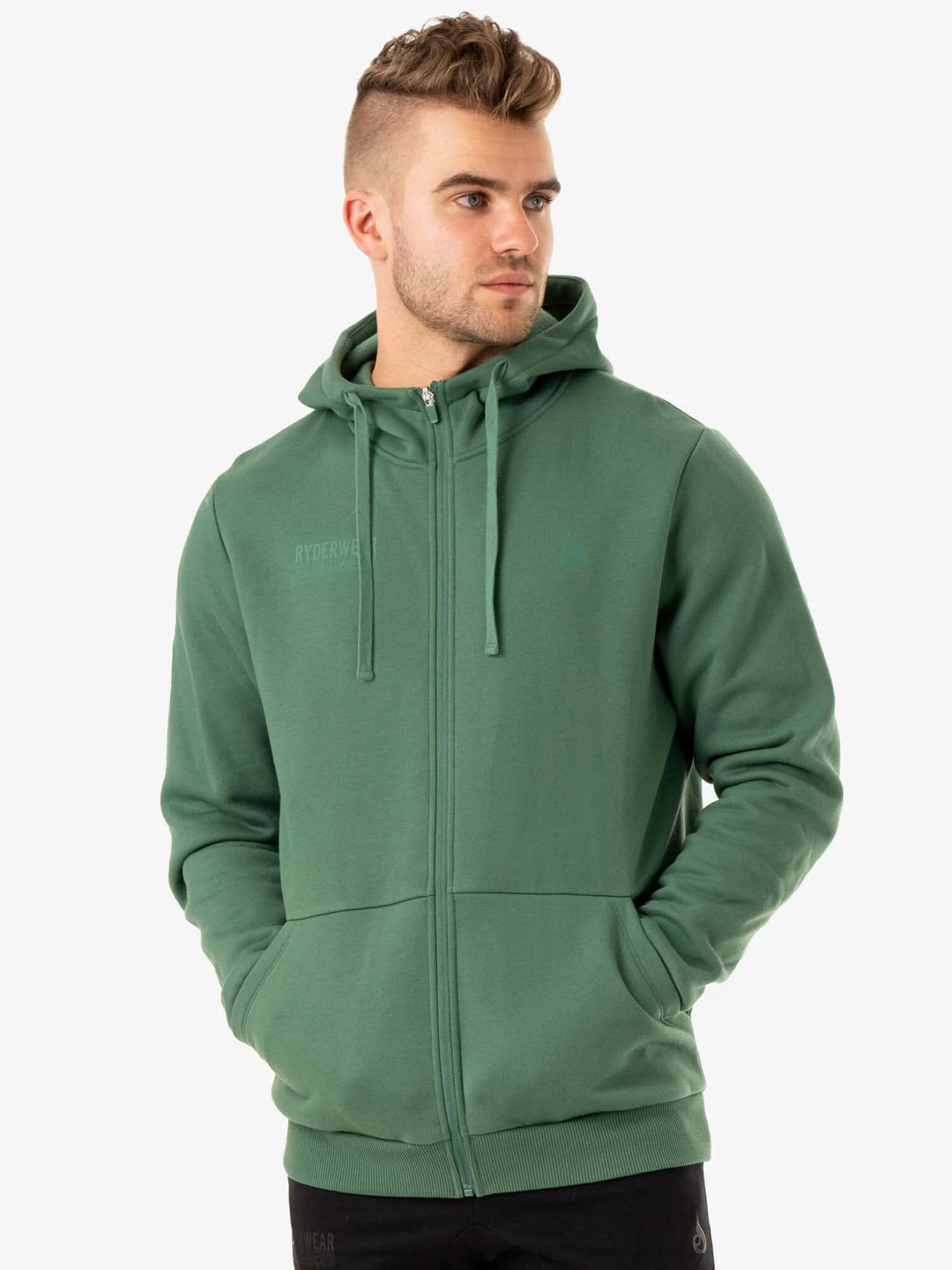 Limitless Zip Up Jacket - Forest Green 3 Limitless Zip Up Jacket - Forest Green - Image 3