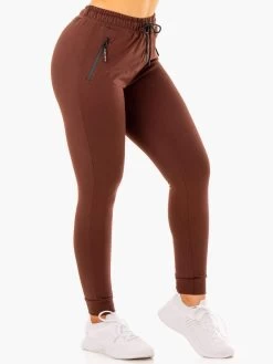 Luxe Track Pants - Chocolate -Ryderwear luxe track pants chocolate clothing ryderwear 395538 1080x