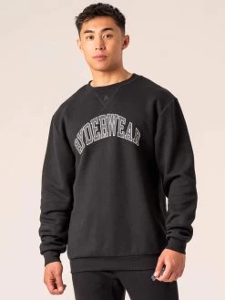 Men's Collegiate Crew Neck - Black 7 Men's Collegiate Crew Neck - Black -Ryderwear mens collegiate crew neck black clothing ryderwear 367859 1080x
