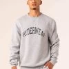 Men's Collegiate Crew Neck - Grey Marl