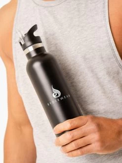 Metal Water Bottle - Black -Ryderwear metal water bottle black accessories ryderwear 133804 1080x