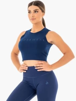 Motion Crop Top - Navy 6 Motion Crop Top - Navy -Ryderwear motion crop top navy clothing ryderwear 773443 1080x