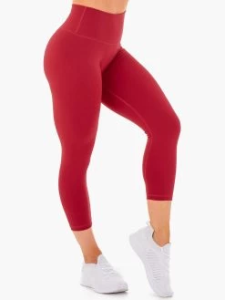 Motion High Waisted 7/8 Leggings - Red 7 Motion High Waisted 7/8 Leggings - Red -Ryderwear motion high waisted 78 leggings red clothing ryderwear 269420 1080x