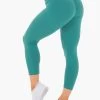 Motion High Waisted 7/8 Scrunch Bum Leggings - Teal