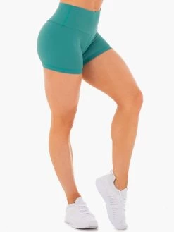 Motion High Waisted Shorts - Teal 7 Motion High Waisted Shorts - Teal -Ryderwear motion high waisted shorts teal clothing ryderwear 794922 1080x