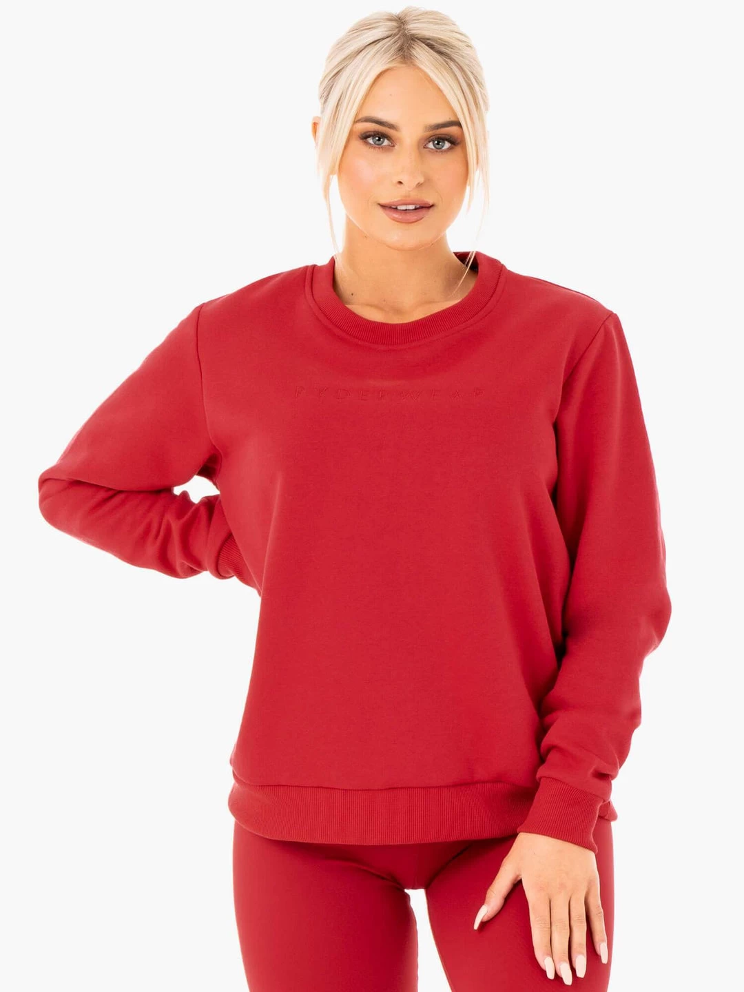 Motion Oversized Sweater - Red 1 Motion Oversized Sweater - Red