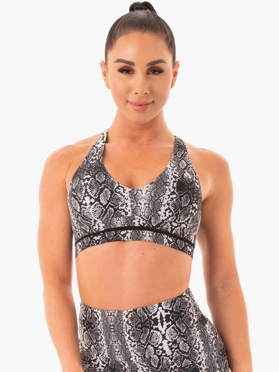 NEM X RW Sports Bra - White Snake 4 NEM X RW Sports Bra - White Snake - Image 4