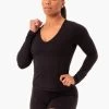NKD Align Long Sleeve Training Top - Black