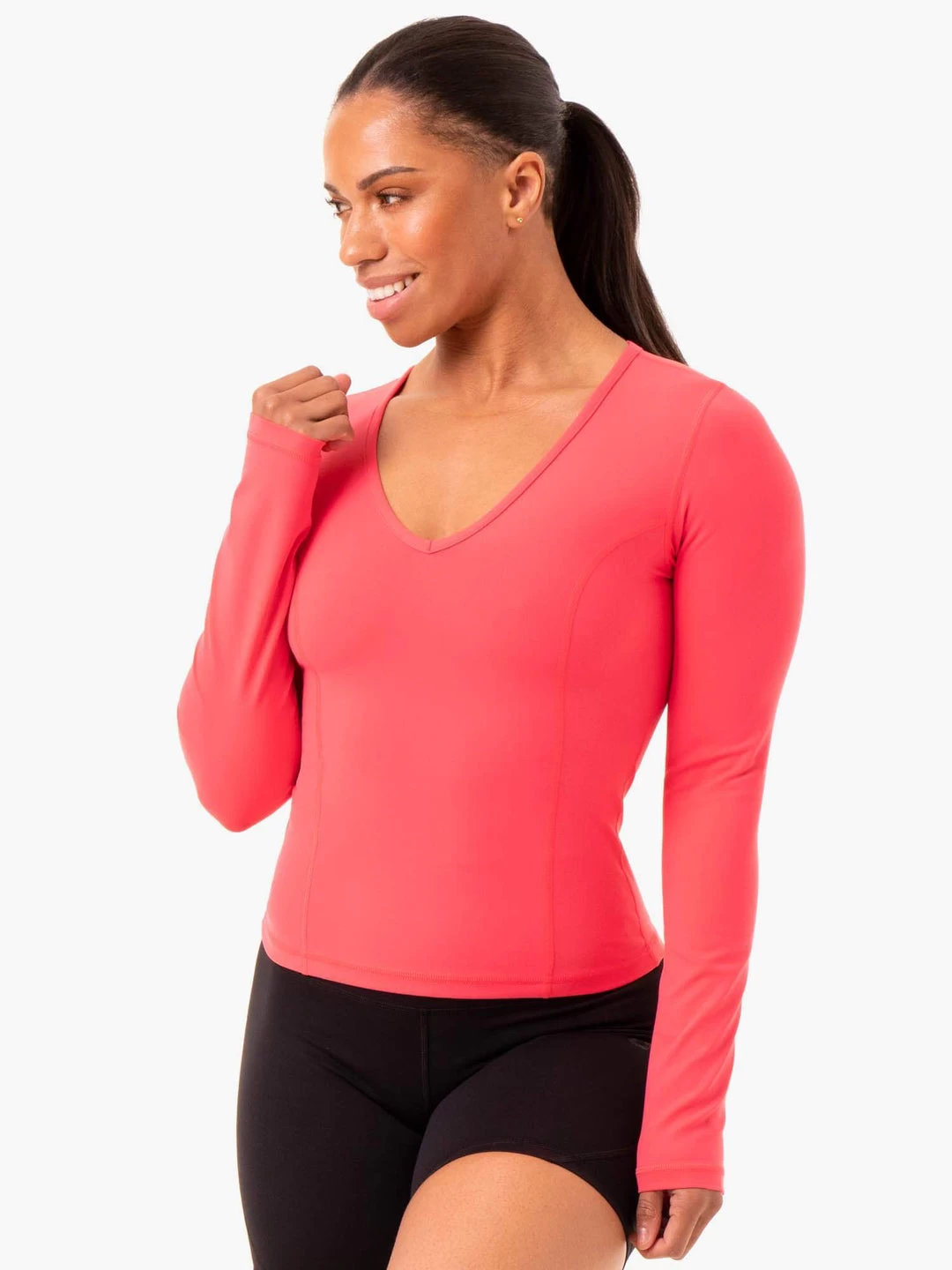 NKD Align Long Sleeve Training Top - Watermelon 1 NKD Align Long Sleeve Training Top - Watermelon
