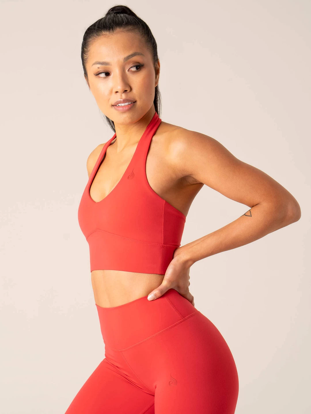 NKD Arch Halter Sports Bra - Red 2 NKD Arch Halter Sports Bra - Red - Image 2