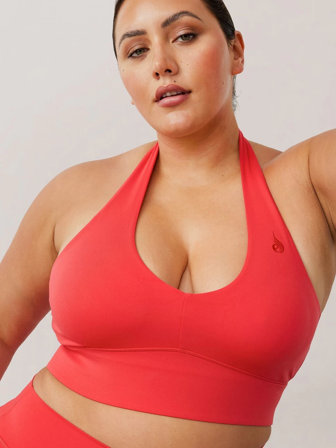 NKD Arch Halter Sports Bra - Red 1 NKD Arch Halter Sports Bra - Red