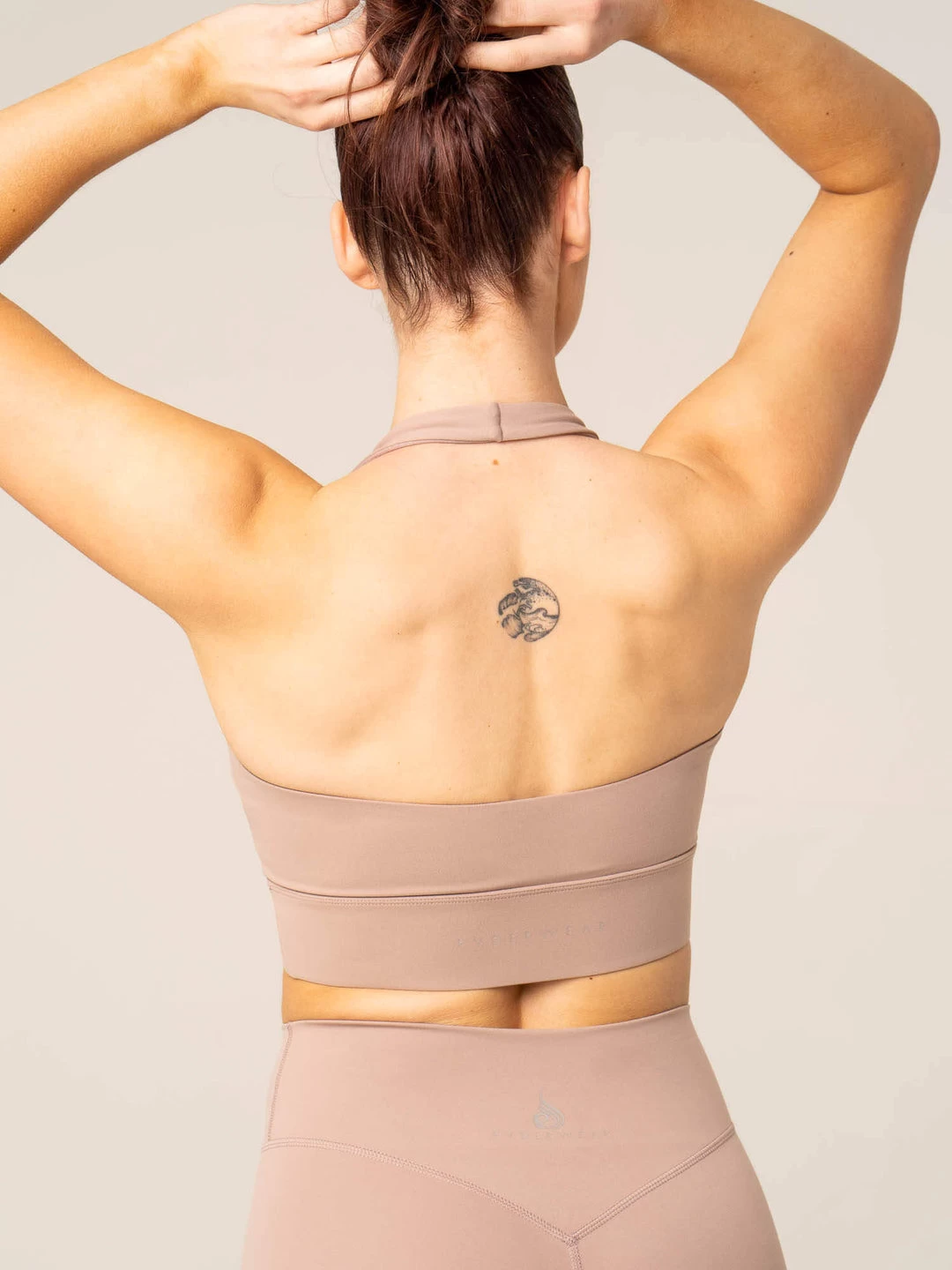 NKD Arch Halter Sports Bra - Taupe 3 NKD Arch Halter Sports Bra - Taupe - Image 3
