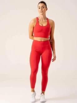 NKD Arch Leggings - Red -Ryderwear nkd arch leggings red clothing ryderwear 489996 1080x