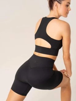 NKD Arch Mid-Length Shorts - Black -Ryderwear nkd arch mid length shorts black clothing ryderwear 113920 1080x