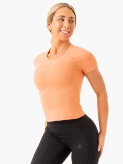 Ryderwear -Ryderwear nkd frame fitted t shirt terracotta clothing ryderwear 822898 1080x