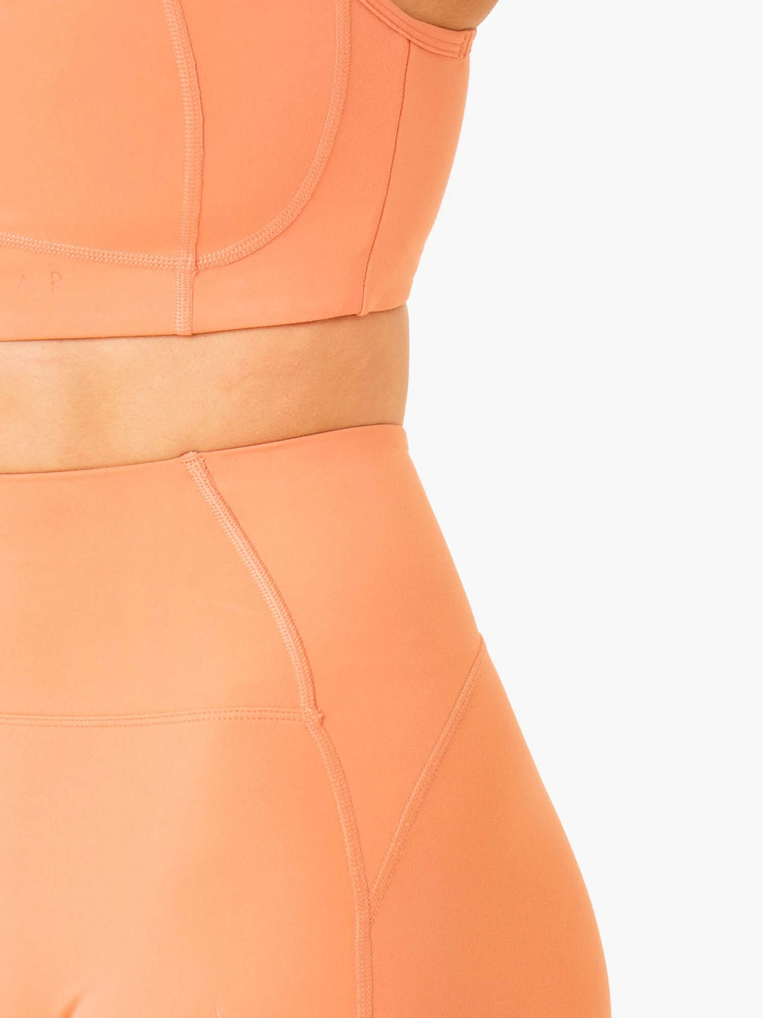 NKD Frame High Waisted Leggings - Terracotta 5 NKD Frame High Waisted Leggings - Terracotta - Image 5