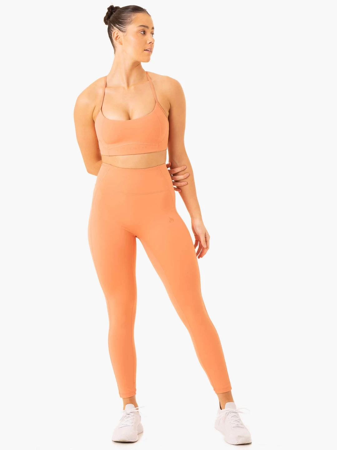 NKD Frame High Waisted Leggings - Terracotta 6 NKD Frame High Waisted Leggings - Terracotta - Image 6