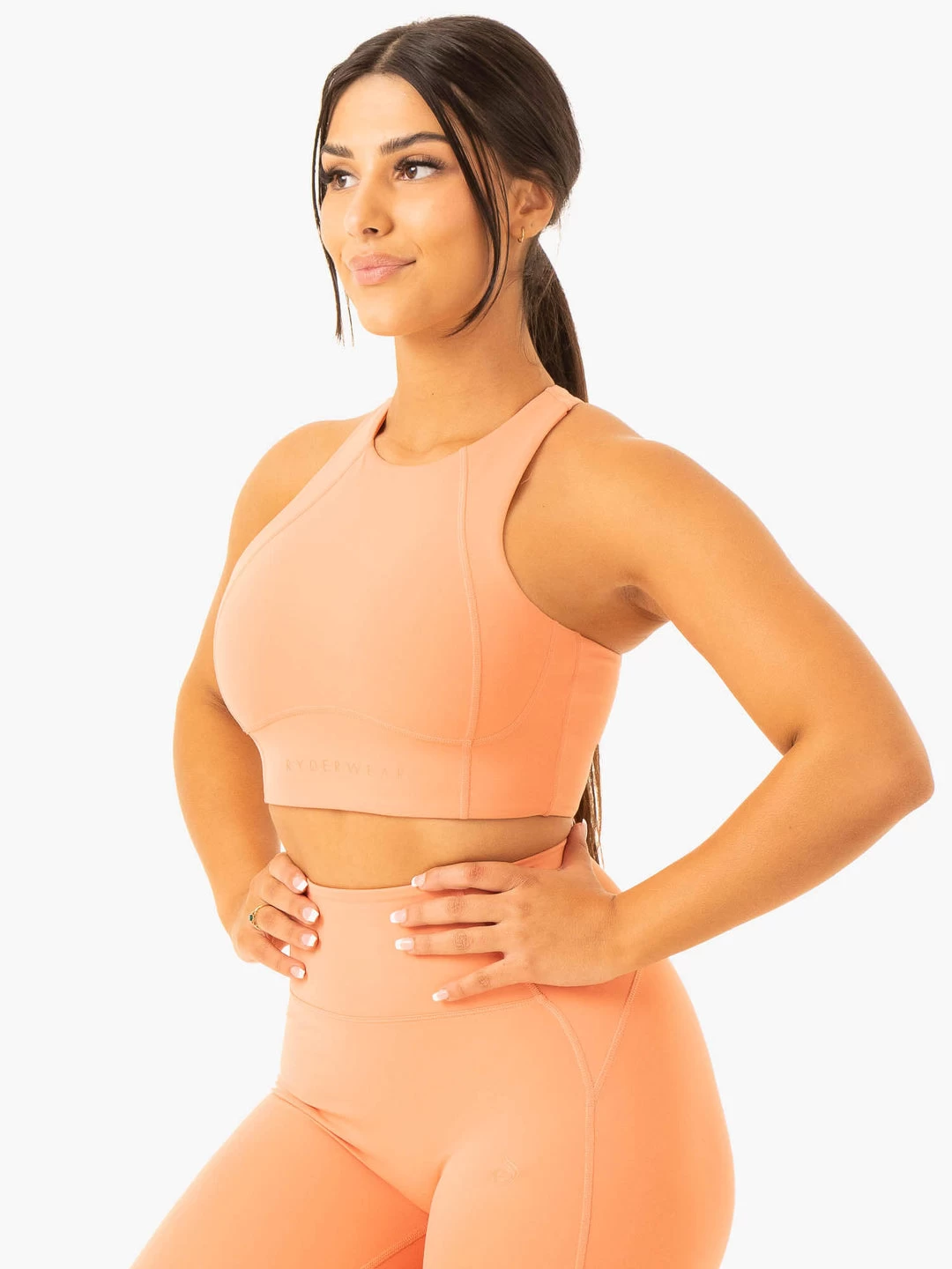 NKD Frame Long Line Sports Bra - Terracotta 3 NKD Frame Long Line Sports Bra - Terracotta - Image 3