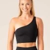 NKD One Shoulder Tank Bra - Black