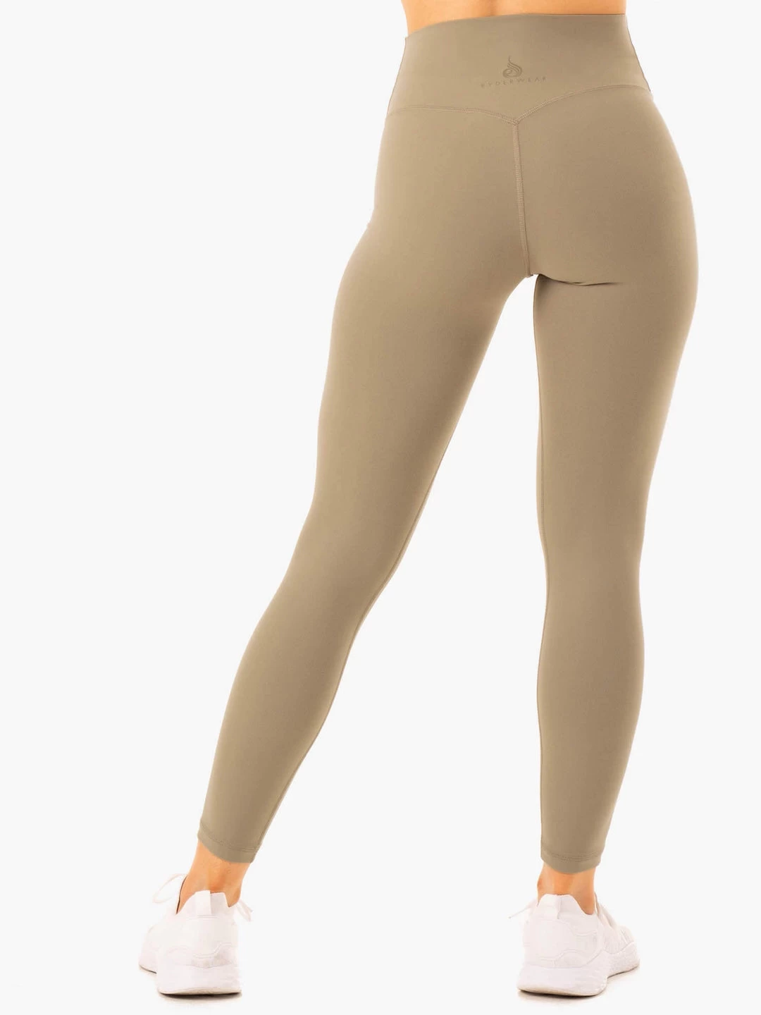 NKD Refine High Waisted Leggings - Khaki 5 NKD Refine High Waisted Leggings - Khaki - Image 5