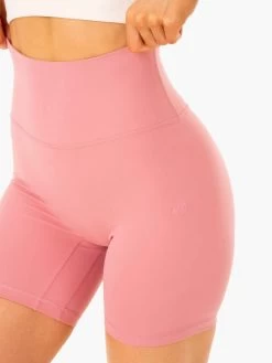 NKD Refine High Waisted Shorts - Dusty Pink -Ryderwear nkd refine high waisted shorts dusty pink clothing ryderwear 256927 1080x