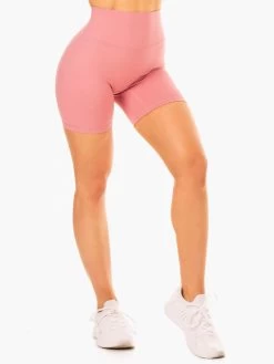 NKD Refine High Waisted Shorts - Dusty Pink -Ryderwear nkd refine high waisted shorts dusty pink clothing ryderwear 506488 1080x