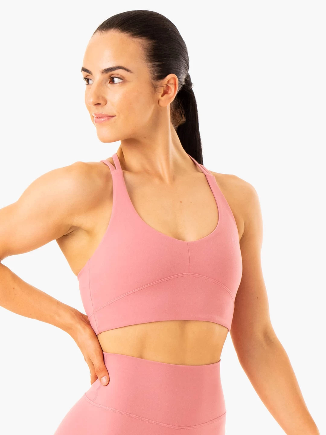NKD Refine Sports Bra - Dusty Pink 1 NKD Refine Sports Bra - Dusty Pink