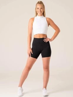 NKD Zip Tank - White -Ryderwear nkd zip tank white clothing ryderwear 849006 1080x