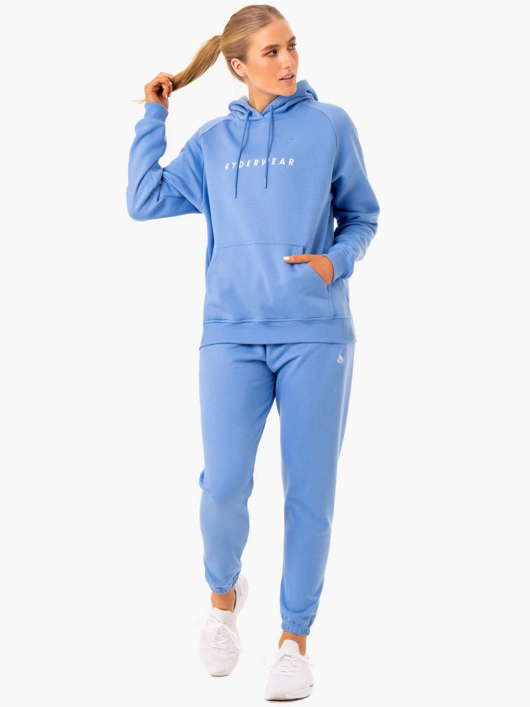 Off-Duty Fleece Track Pants - Sky Blue 5 Off-Duty Fleece Track Pants - Sky Blue - Image 5