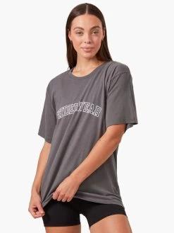 Oversized T-Shirt - Charcoal -Ryderwear oversized t shirt charcoal clothing ryderwear 637564 1080x
