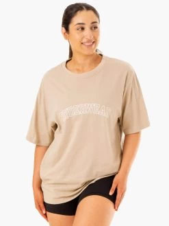 Oversized T-Shirt - Sandstone -Ryderwear oversized t shirt sandstone clothing ryderwear 491315 1080x