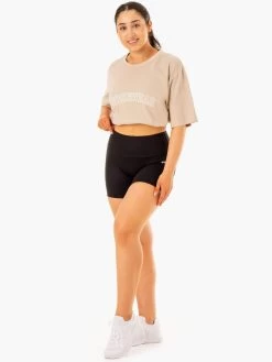 Oversized T-Shirt - Sandstone -Ryderwear oversized t shirt sandstone clothing ryderwear 559425 1080x