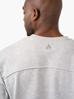 Pursuit Oversized Fleece T-Shirt - Light Grey Marl 12 Pursuit Oversized Fleece T-Shirt - Light Grey Marl -Ryderwear pursuit oversized fleece t shirt light grey marl clothing ryderwear 779861 1080x