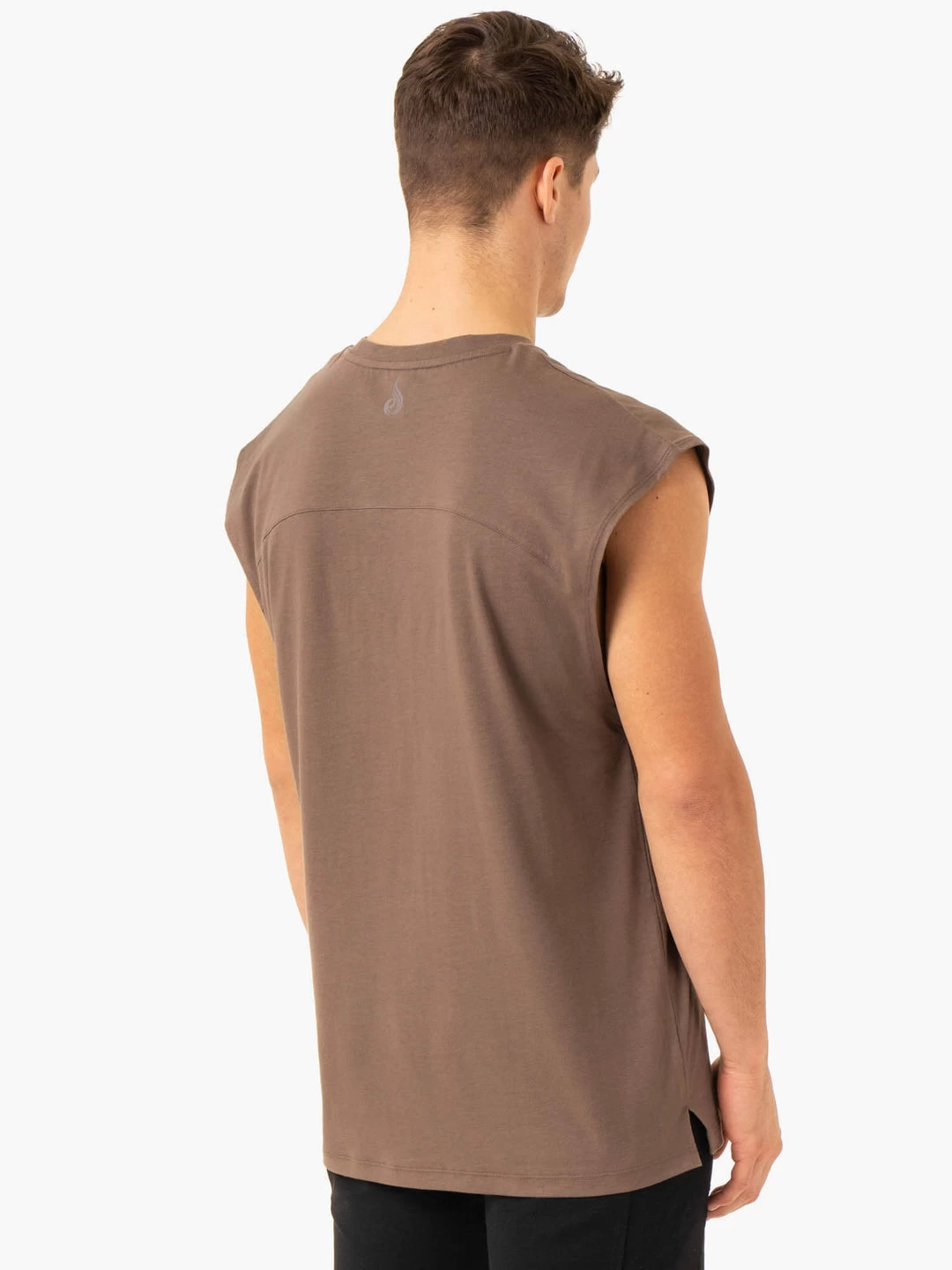 Pursuit Wide Cut Tank - Taupe 2 Pursuit Wide Cut Tank - Taupe - Image 2