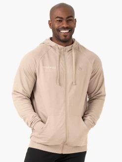 Pursuit Zip Up Hoodie - Sand
