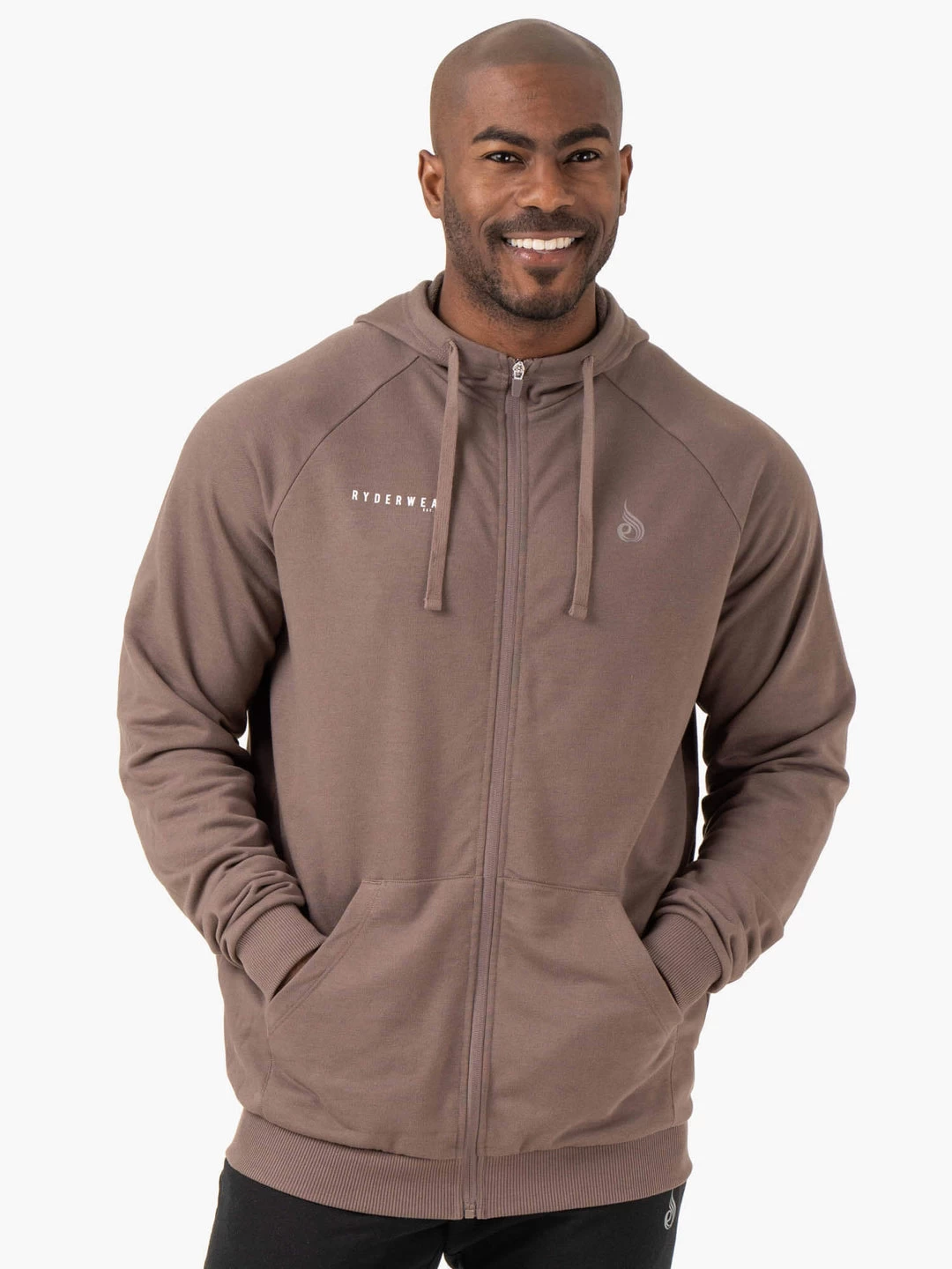 Pursuit Zip Up Hoodie - Taupe 1 Pursuit Zip Up Hoodie - Taupe