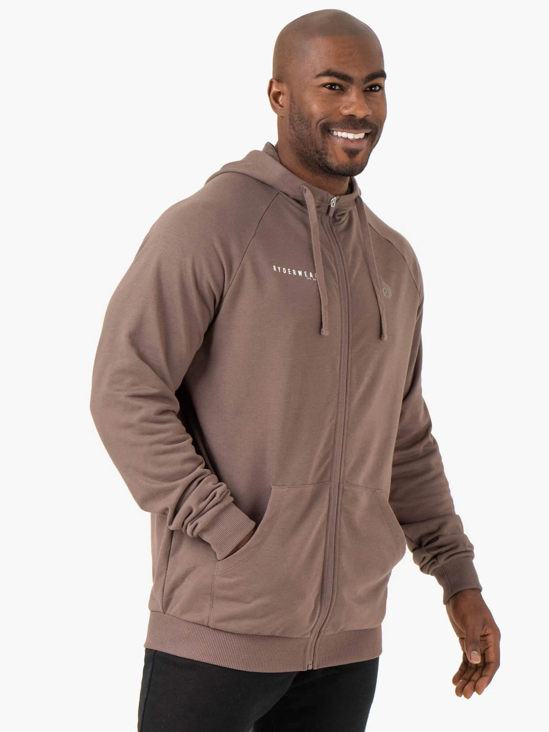 Pursuit Zip Up Hoodie - Taupe 3 Pursuit Zip Up Hoodie - Taupe - Image 3