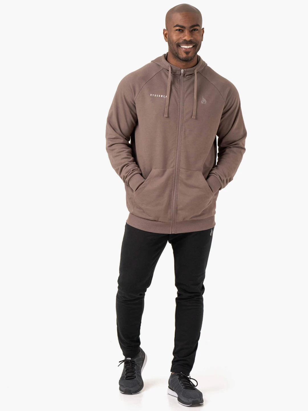 Pursuit Zip Up Hoodie - Taupe 5 Pursuit Zip Up Hoodie - Taupe - Image 5