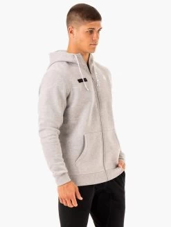 Recharge Zip Up Hoodie - Grey Marl -Ryderwear recharge zip up hoodie grey marl clothing ryderwear 181581 1080x
