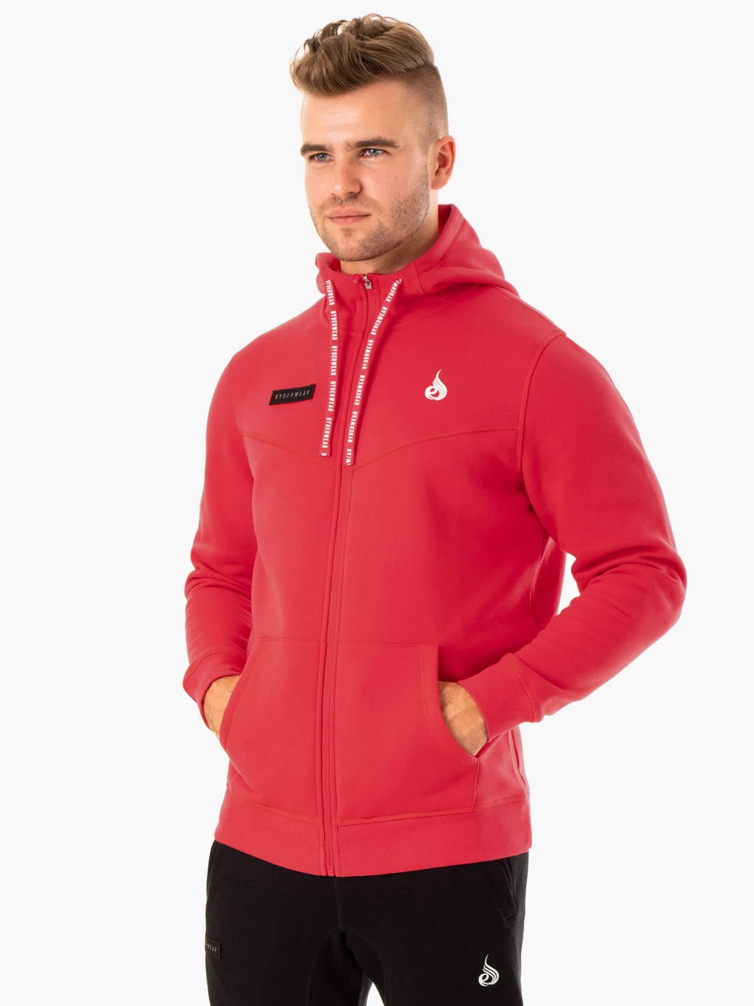Recharge Zip Up Hoodie - Red 1 Recharge Zip Up Hoodie - Red
