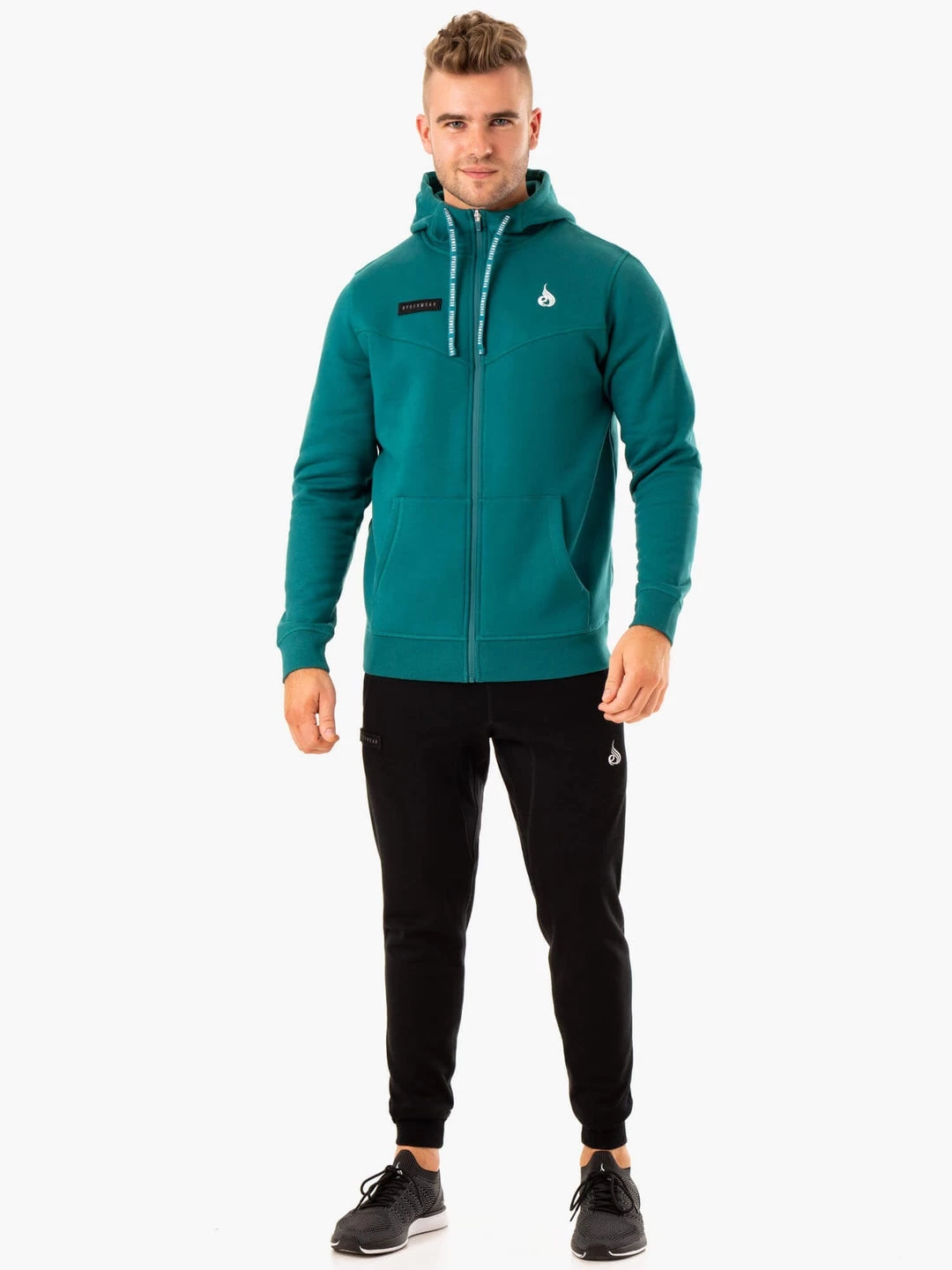 Recharge Zip Up Hoodie - Teal 6 Recharge Zip Up Hoodie - Teal - Image 6