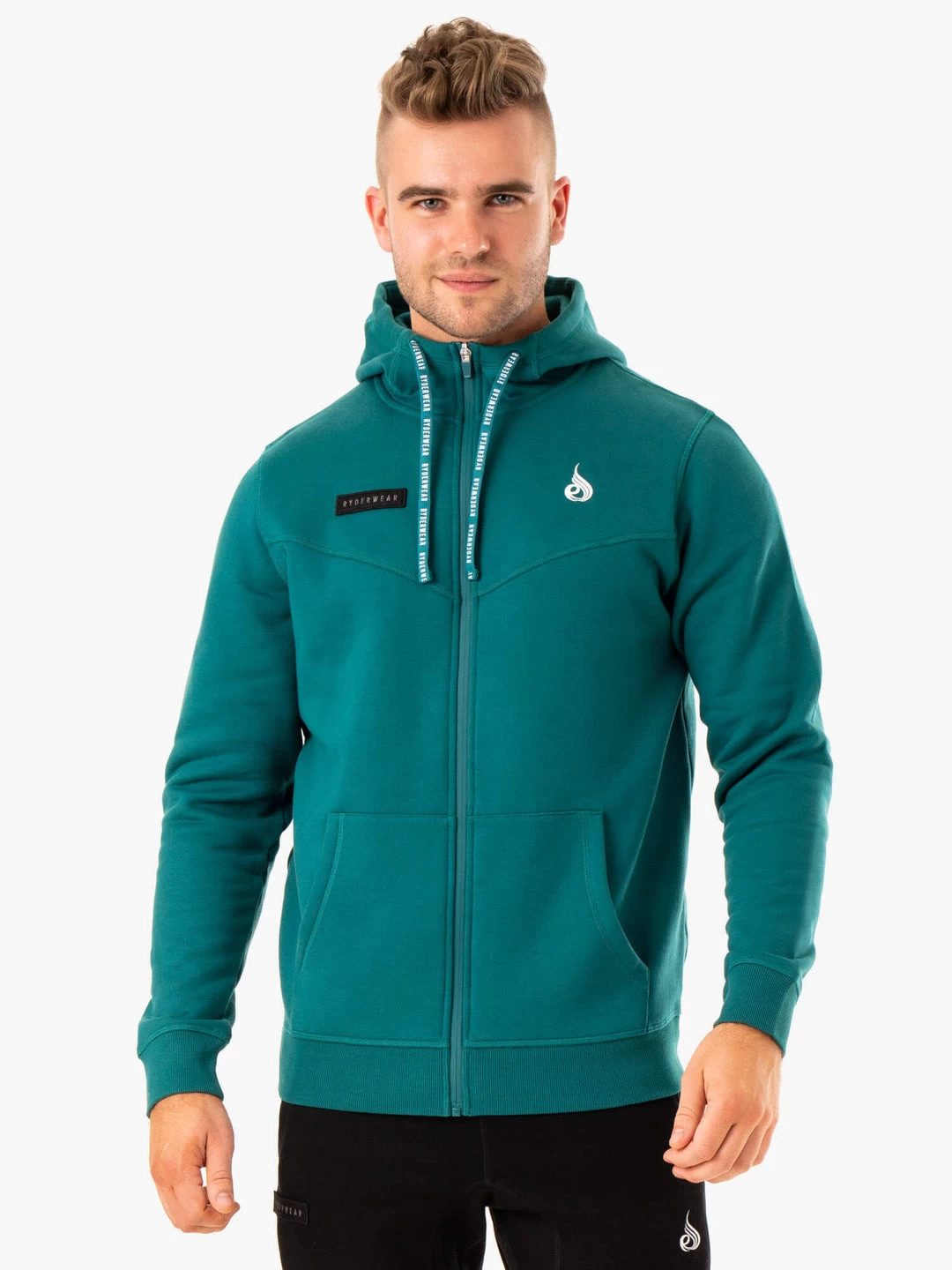 Recharge Zip Up Hoodie - Teal 1 Recharge Zip Up Hoodie - Teal
