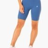 Reflex High Waisted Bike Shorts - Blue