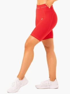 Reflex High Waisted Bike Shorts - Red 7 Reflex High Waisted Bike Shorts - Red -Ryderwear reflex high waisted bike shorts red clothing ryderwear 542118 1080x