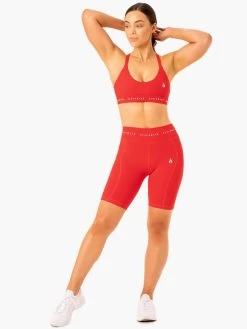 Reflex High Waisted Bike Shorts - Red 9 Reflex High Waisted Bike Shorts - Red -Ryderwear reflex high waisted bike shorts red clothing ryderwear 579868 1080x