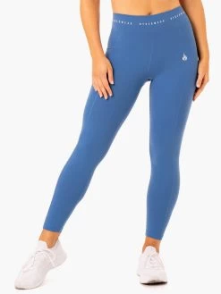 Reflex High Waisted Leggings - Blue
