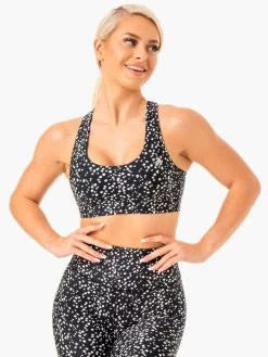 Reform Sports Bra - Black Speckle