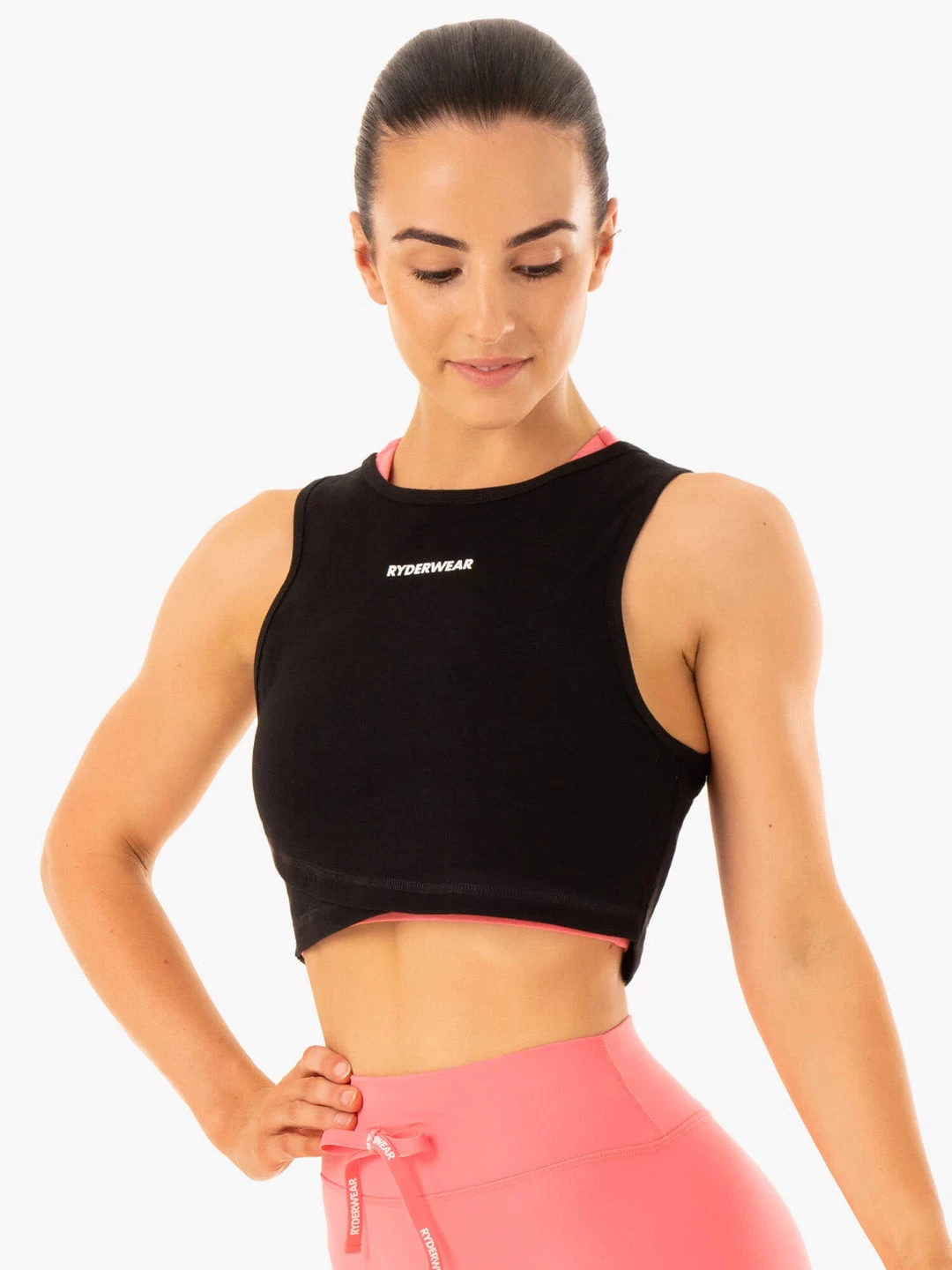 Replay Cross Over Tank - Black 3 Replay Cross Over Tank - Black - Image 3