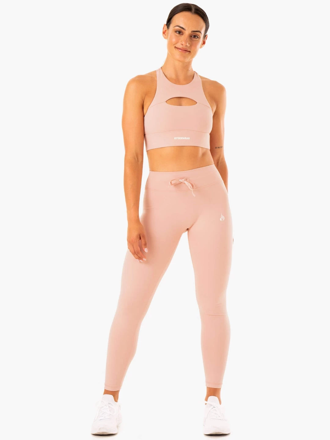 Replay High Waisted Leggings - Nude 6 Replay High Waisted Leggings - Nude - Image 6